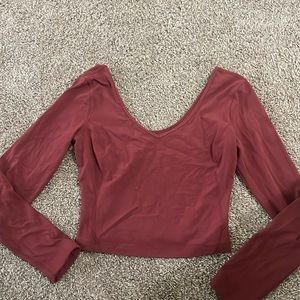 Lululemon long sleeve crop top